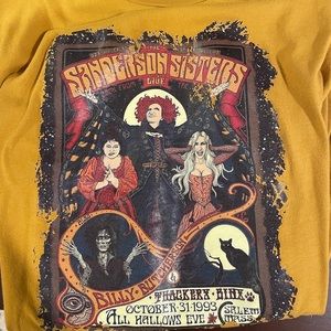 Hocus Pocus Halloween mustard yellow t-shirt